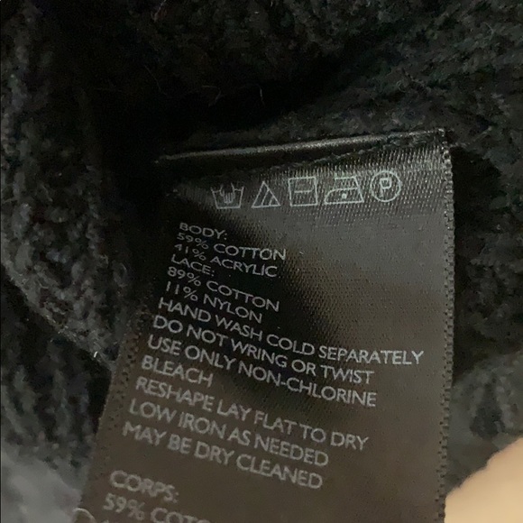 Urban Outfitters Black Knit With Lace Trim Detail - Picture 4 of 8